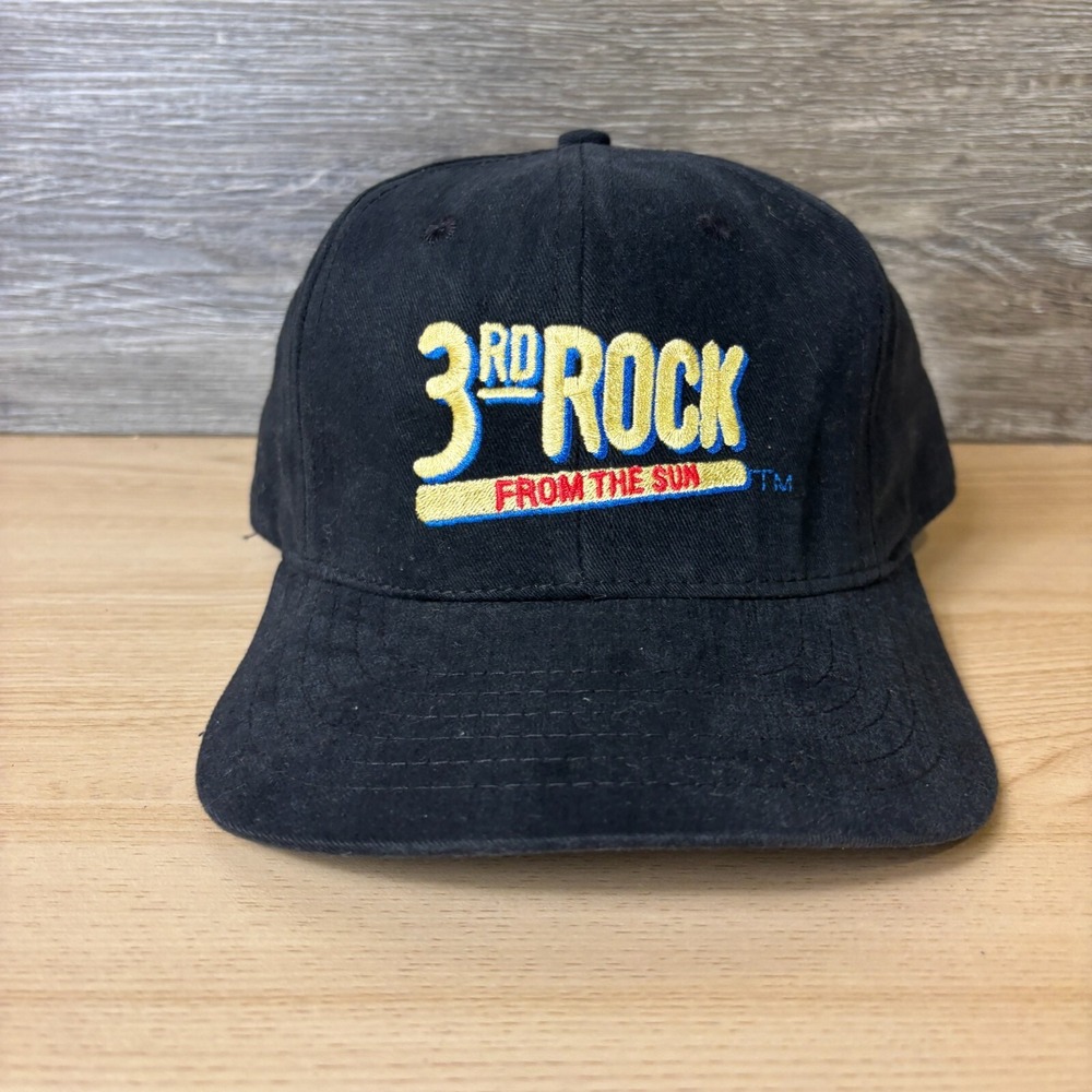 Vintage 3rd Rock From The Sun‎ Hat Snapback Black TV Promo Aliens New Dimension